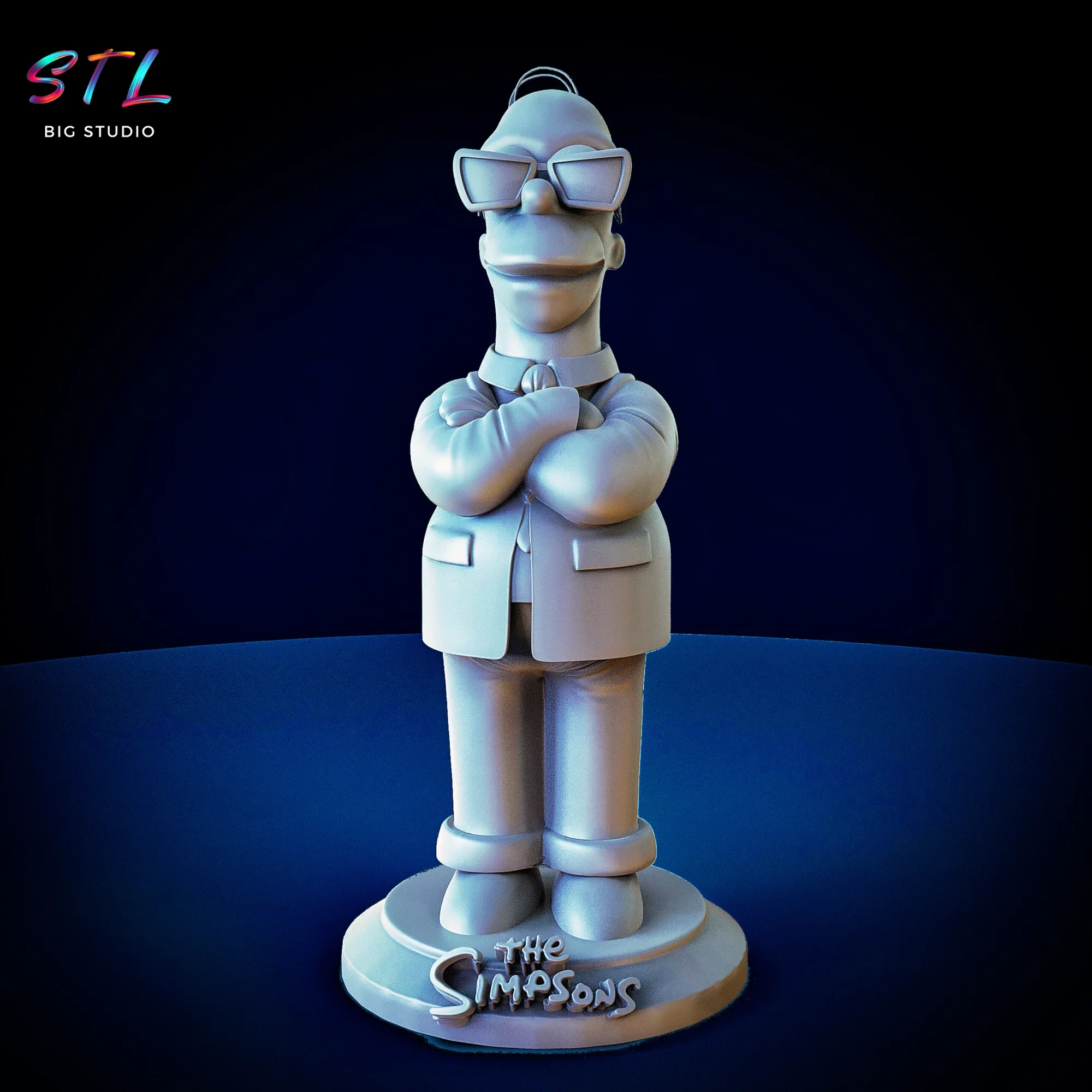 stl homer simpson men in black figura impresion 3d stl homer simpson men in black figura impresion 3d