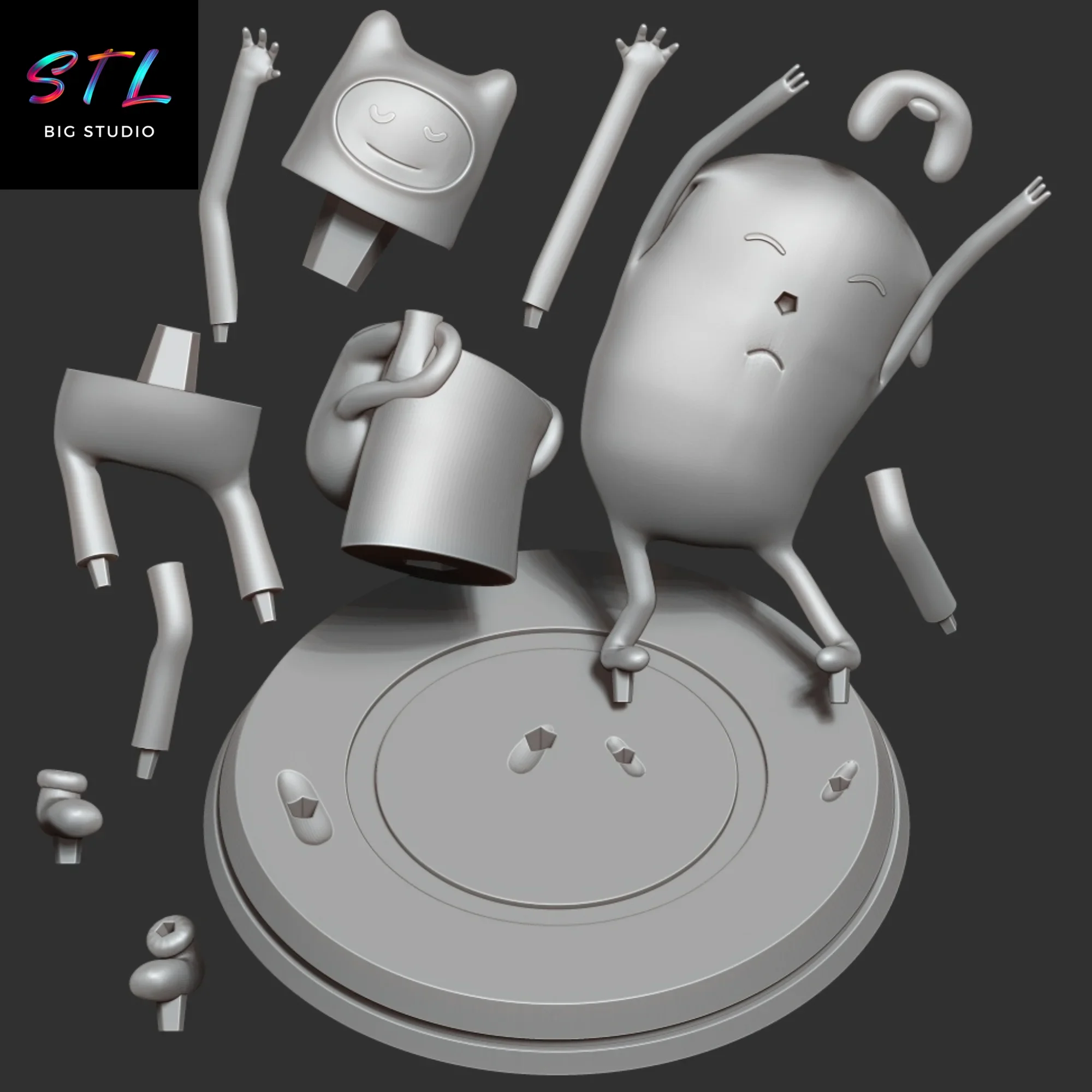 stl hora de aventuras impresion 3d diorama stl hora de aventuras impresion 3d diorama