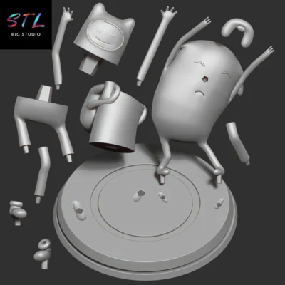 stl hora de aventuras impresion 3d diorama