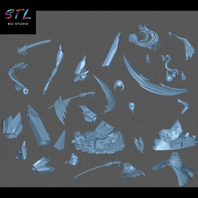 stl hoshimi miyabi impresion 3d zenless zone zero