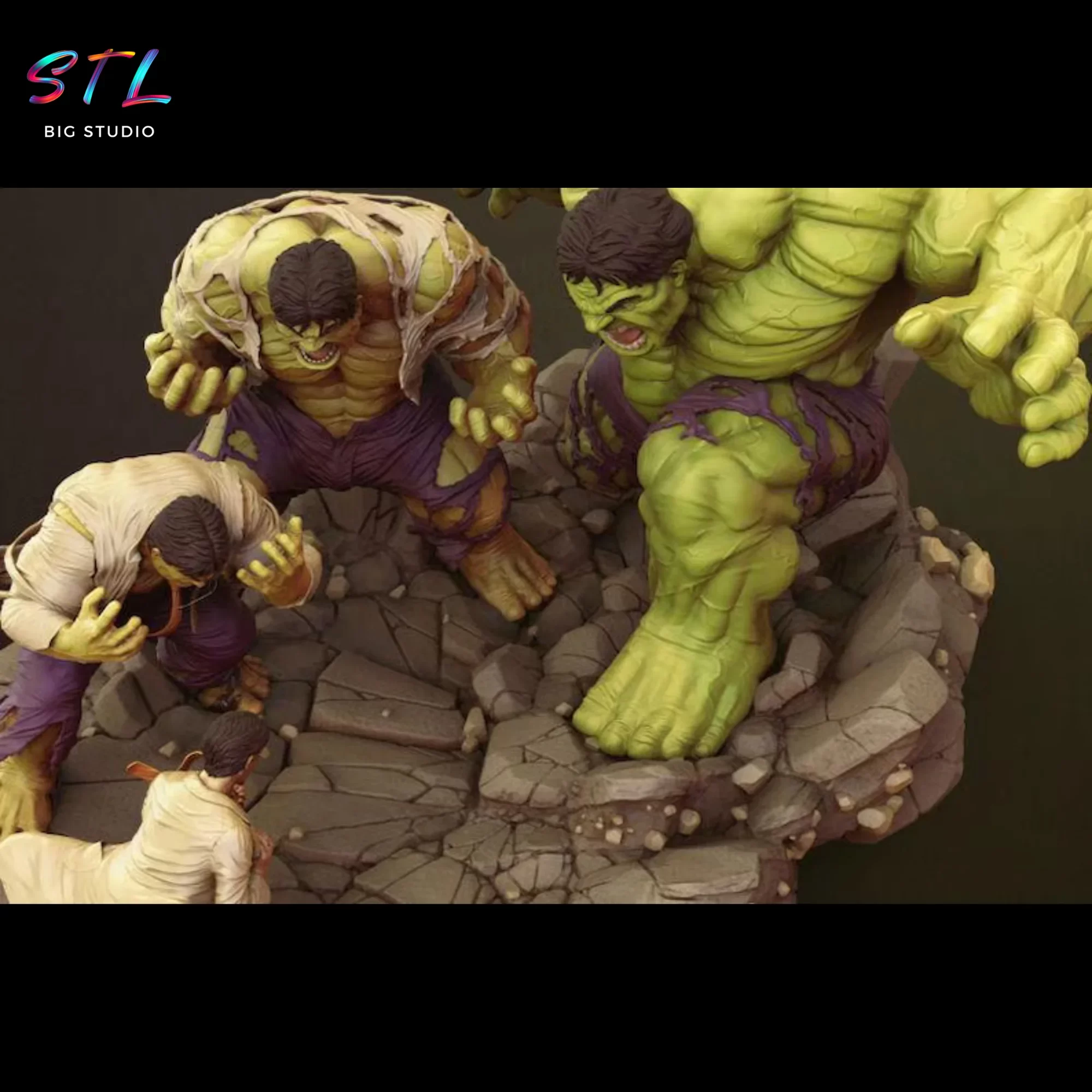 stl hulk diorama marvel bruce banner impresion 3d stl hulk diorama marvel bruce banner impresion 3d