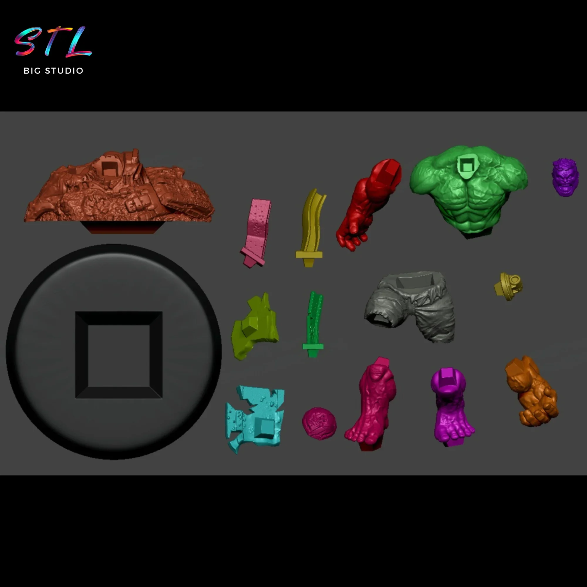 stl hulk vs hulkbuster para impresion 3d stl hulk vs hulkbuster para impresion 3d