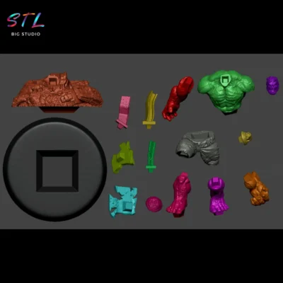 stl hulk vs hulkbuster para impresion 3d