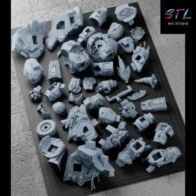 stl hulkbuster iron man figura para impresion 3d