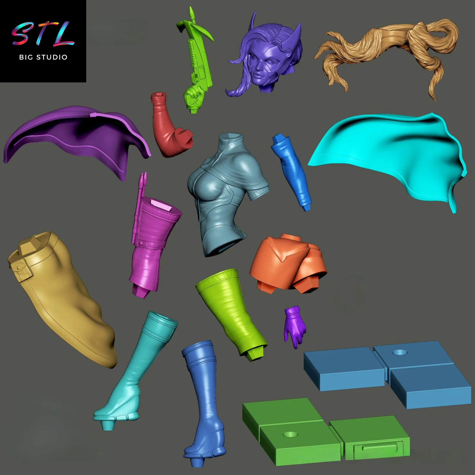 stl huntress dc comics impresion 3d stl huntress dc comics impresion 3d