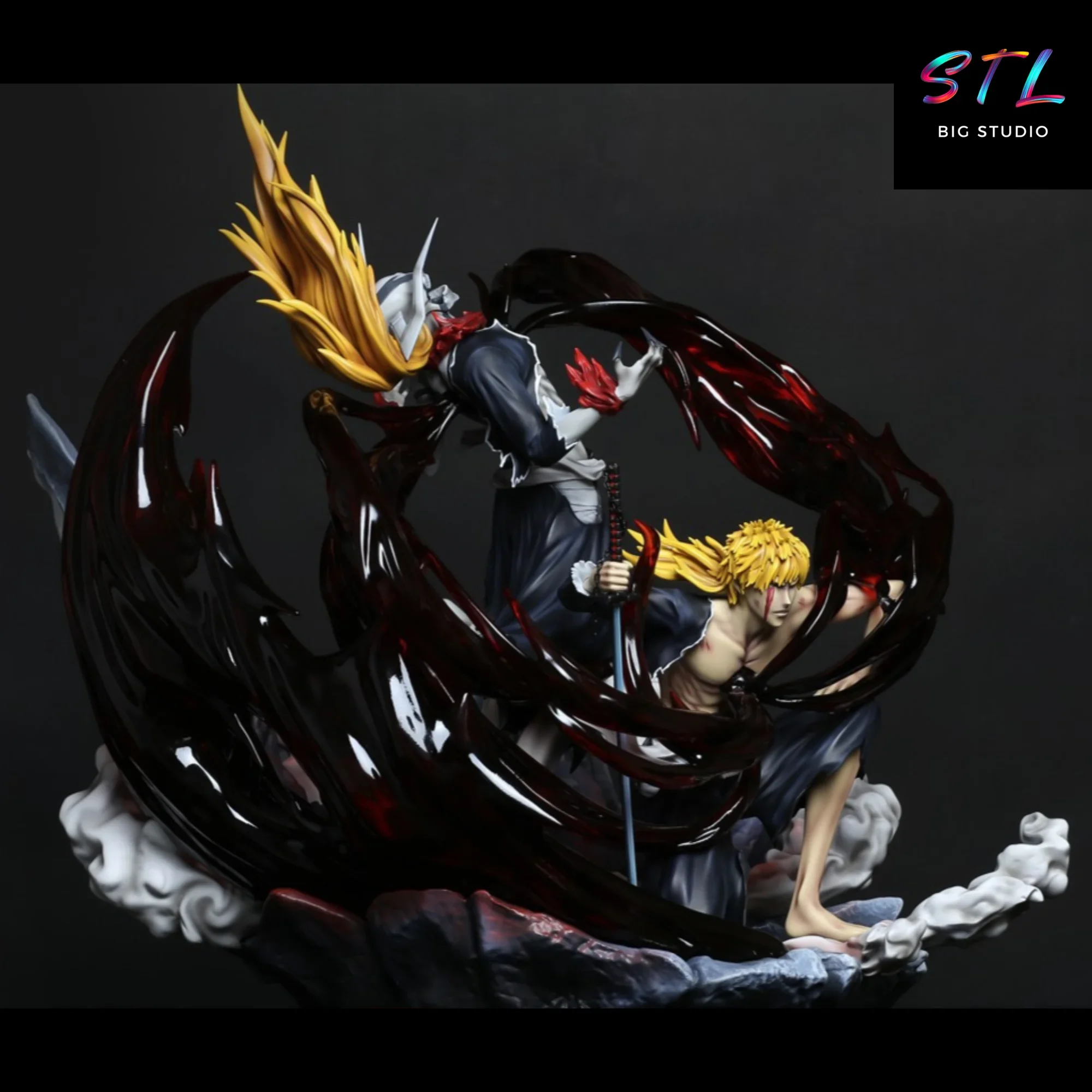 stl ichigo y hollow diorama bleach para impresion 3d stl ichigo y hollow diorama bleach para impresion 3d