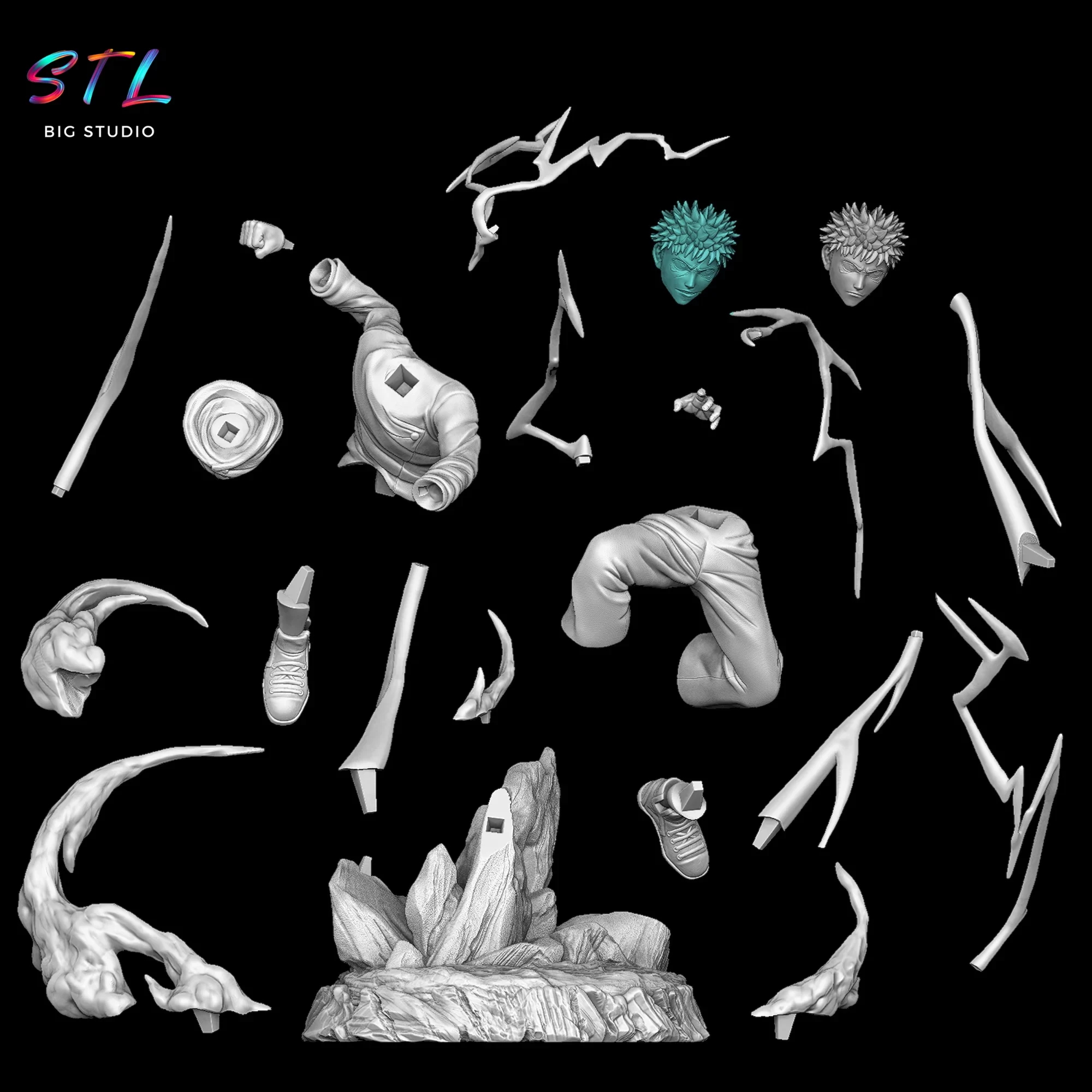 stl itadori todo y mahito impresion 3d stl itadori todo y mahito impresion 3d