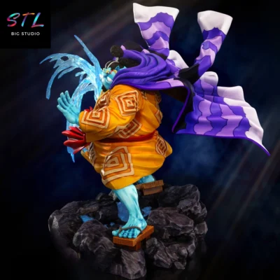 stl jinbe one piece figura impresion 3d