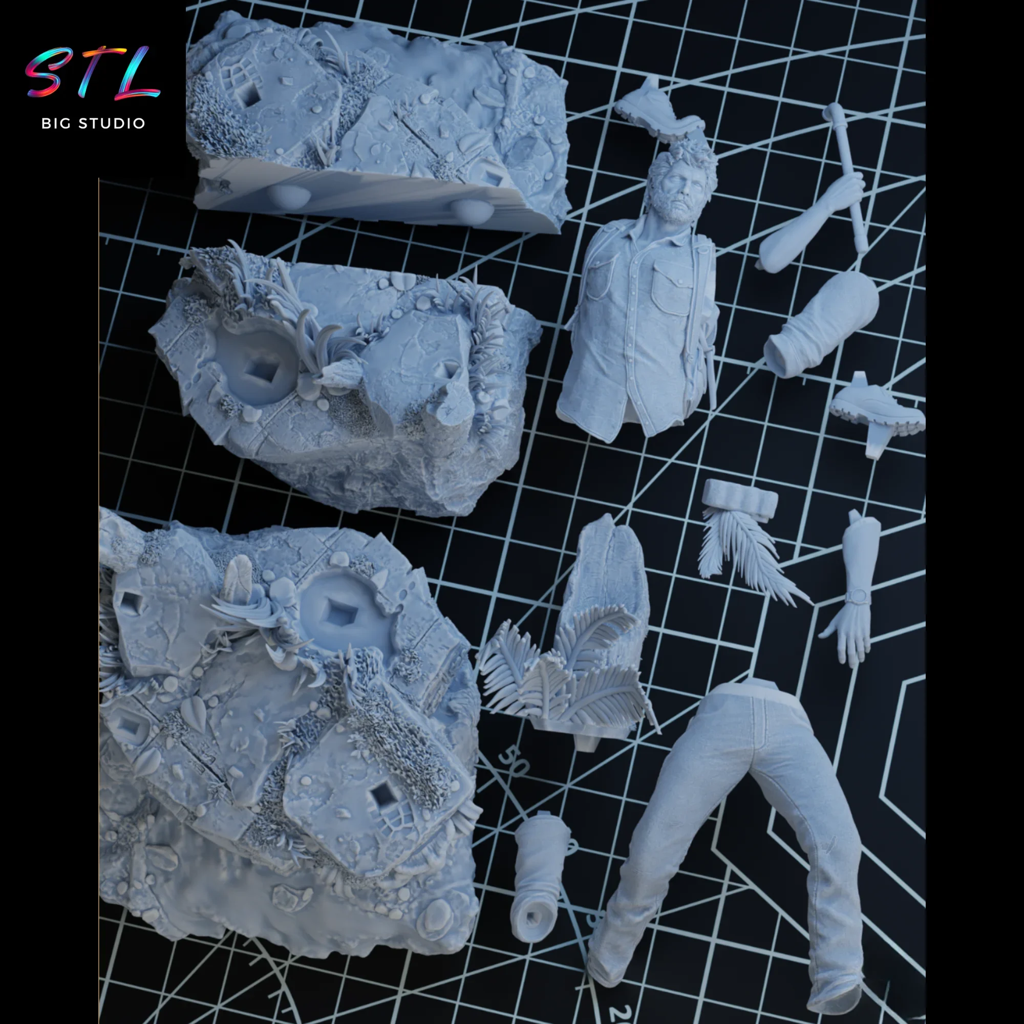 stl joel miller impresion 3d figura the last of us stl joel miller impresion 3d figura the last of us