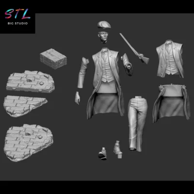 stl john shelby peaky blinders para imprimir en 3d