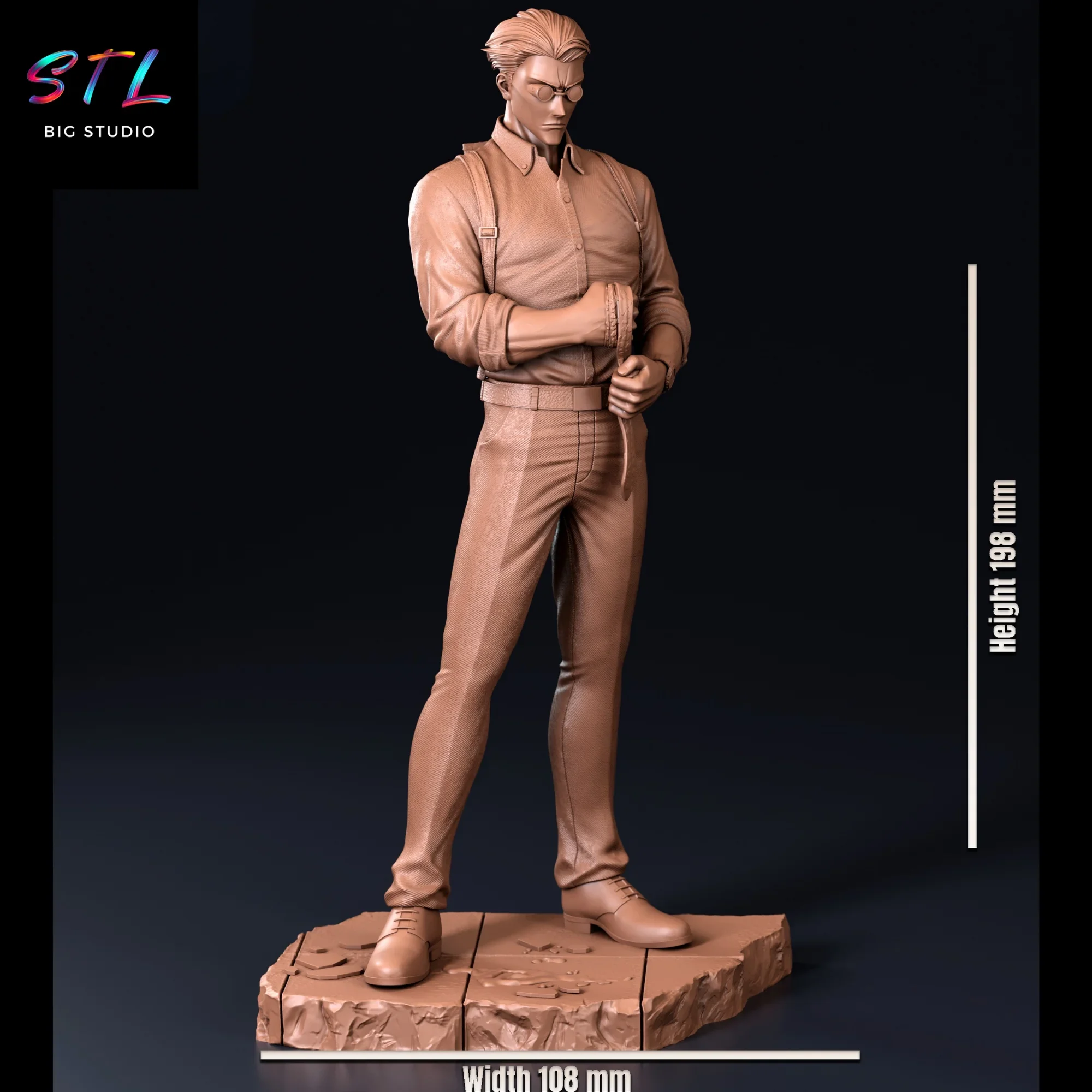 stl jujutsu kaisen kento nanami para imprimir en 3d stl jujutsu kaisen kento nanami para imprimir en 3d