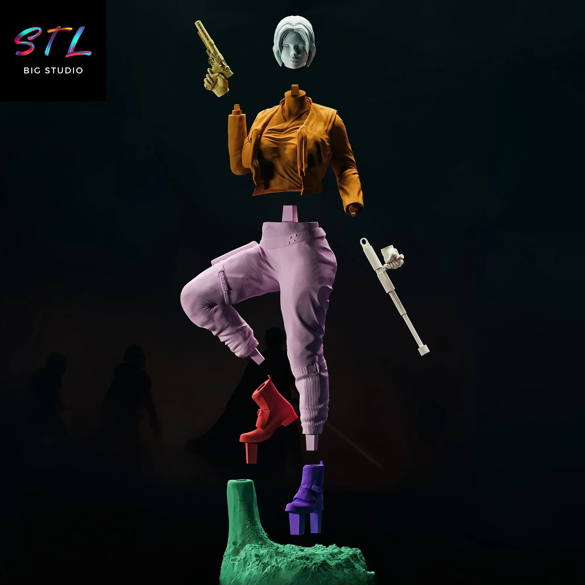 stl jyn erso figura impresion 3d star wars stl jyn erso figura impresion 3d star wars