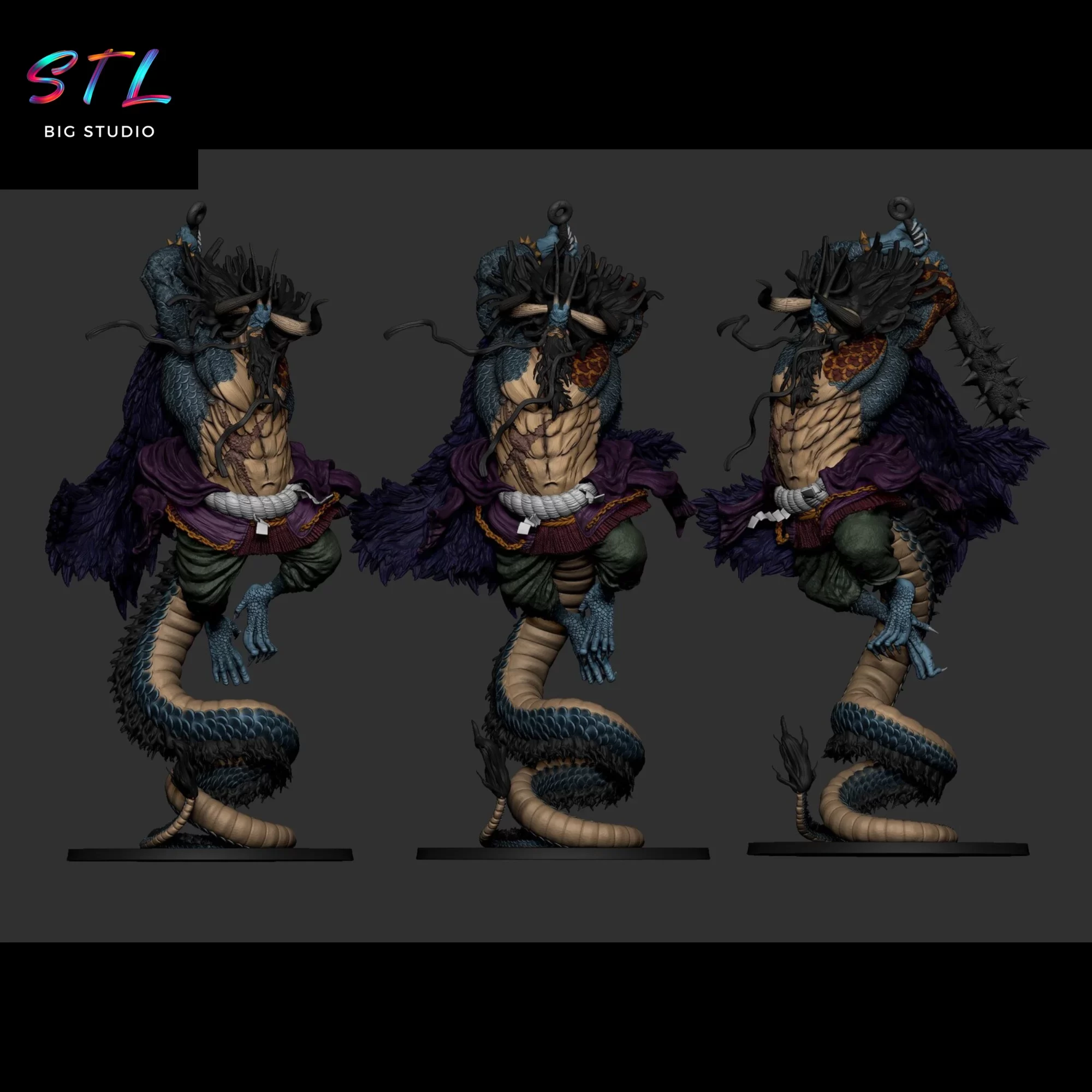 stl kaido one piece imprimir 3d stl kaido one piece imprimir 3d