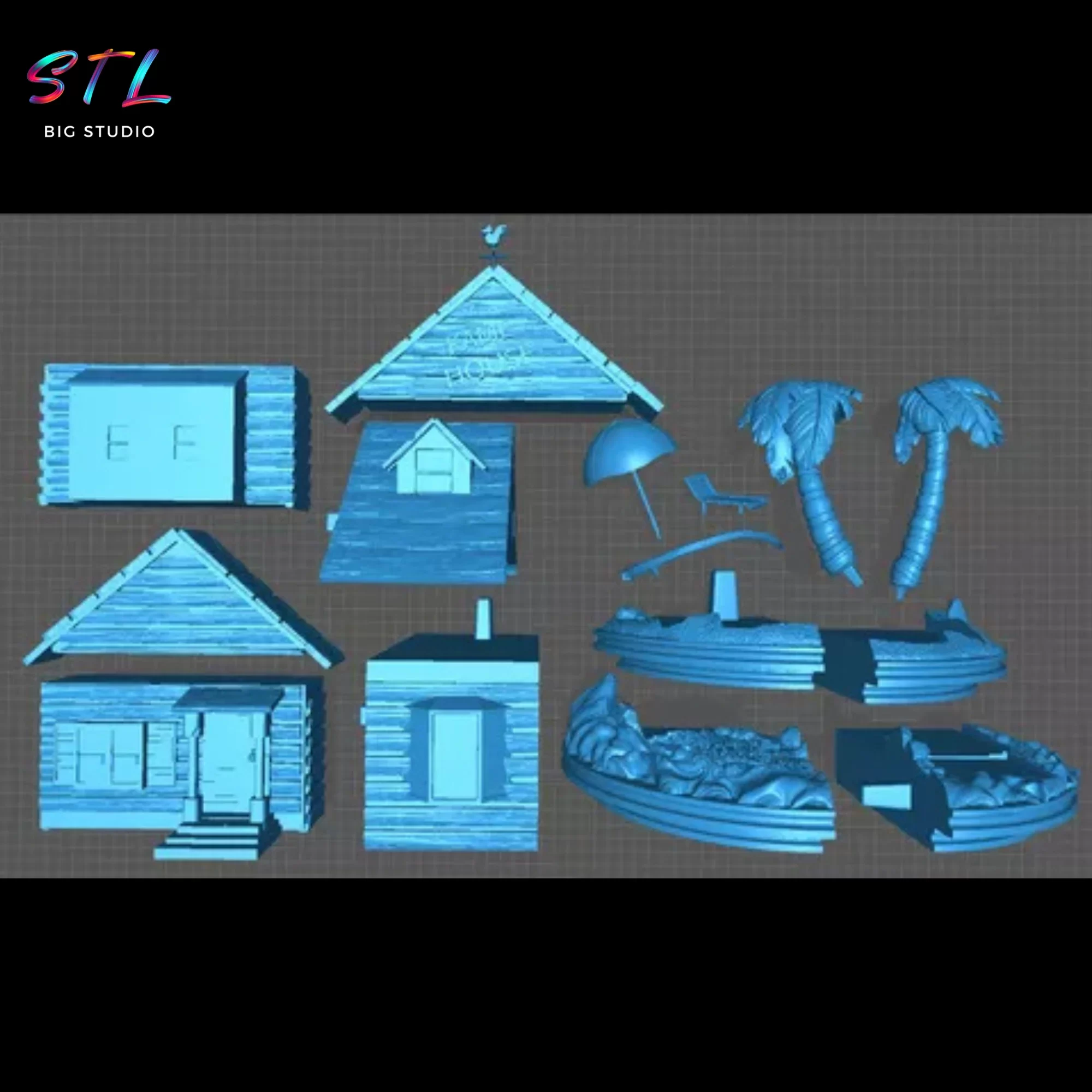 stl kame house 3d print dragon ball diorama stl kame house 3d print dragon ball diorama
