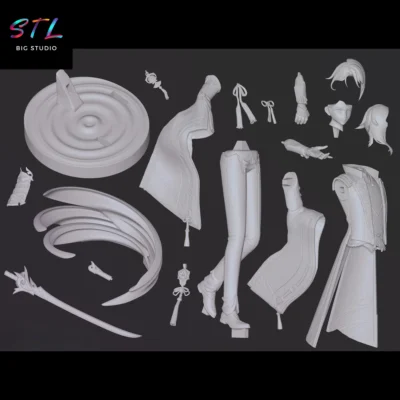 stl kamisato ayato impresion 3d genshin impact