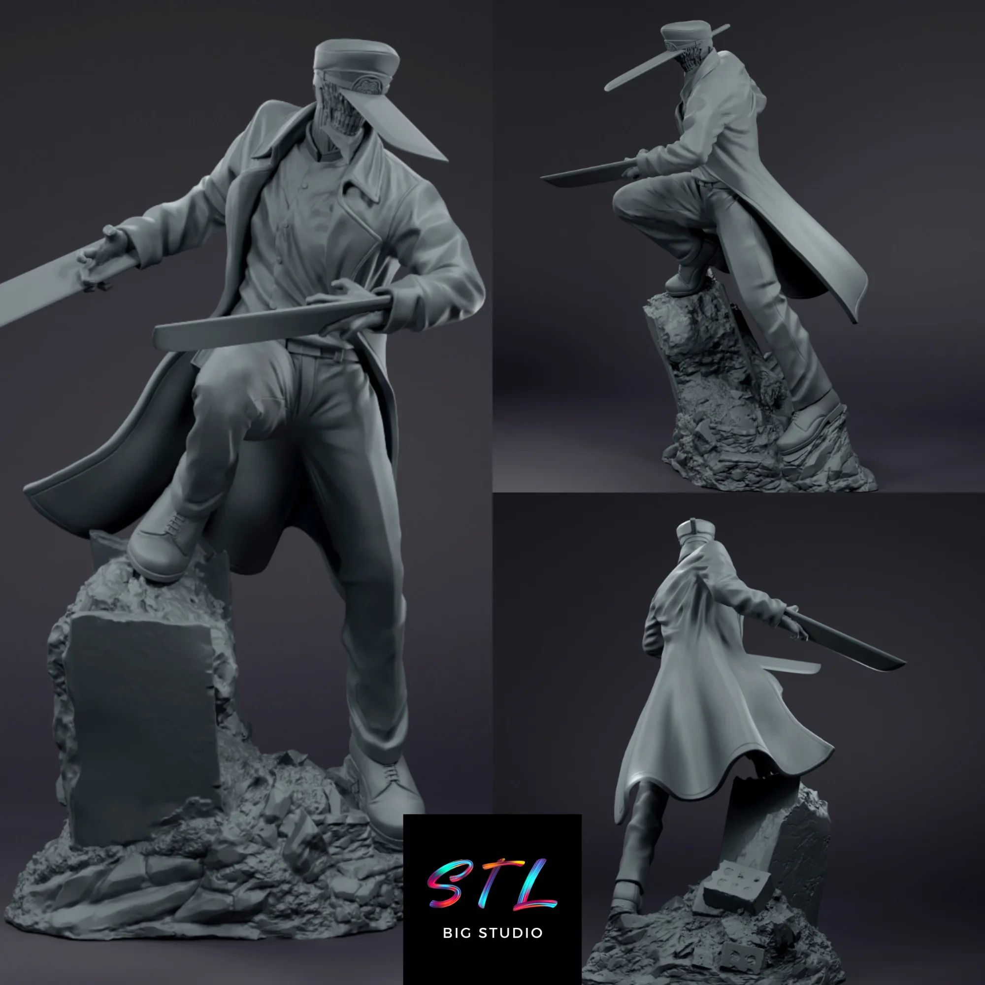 stl katana man figura chainsaw man impresion 3d stl katana man figura chainsaw man impresion 3d