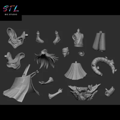 stl kenjaku geto impresion 3d jujutsu kaisen