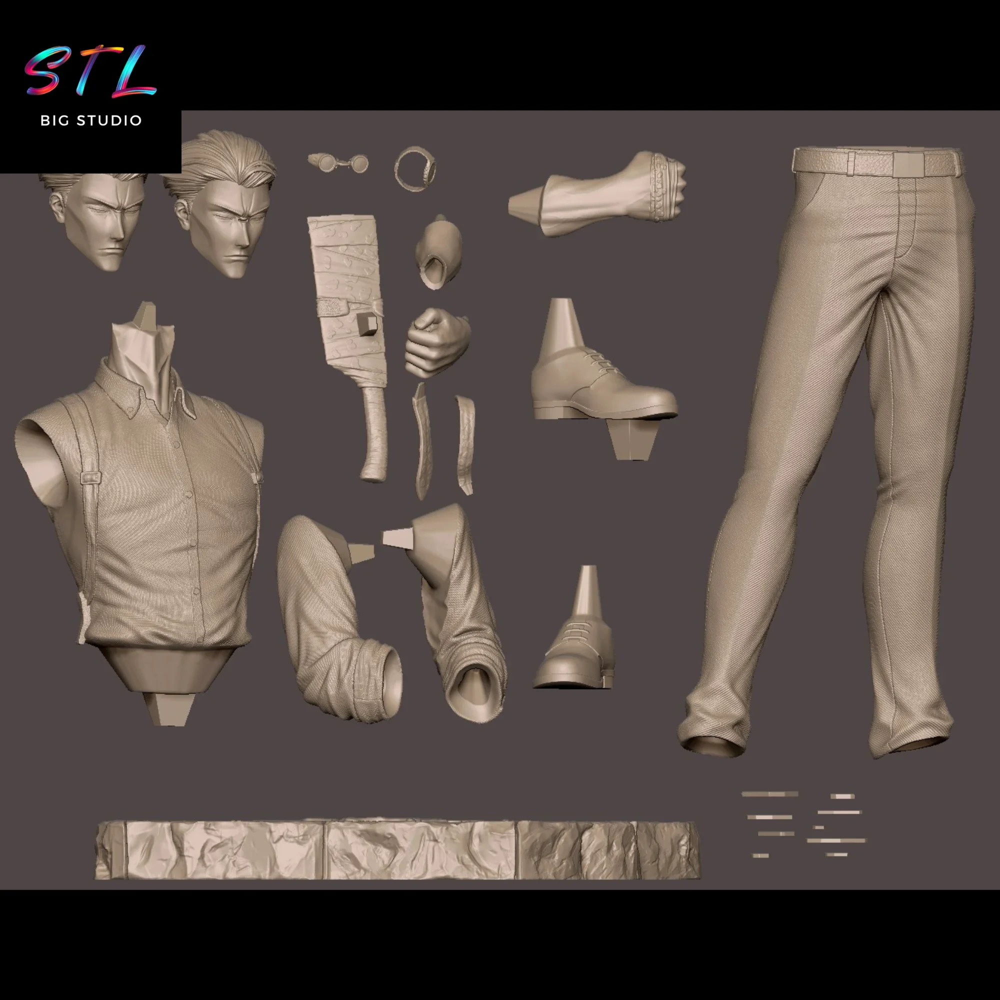 stl kento nanami impresion 3d jujutsu kaisen stl kento nanami impresion 3d jujutsu kaisen