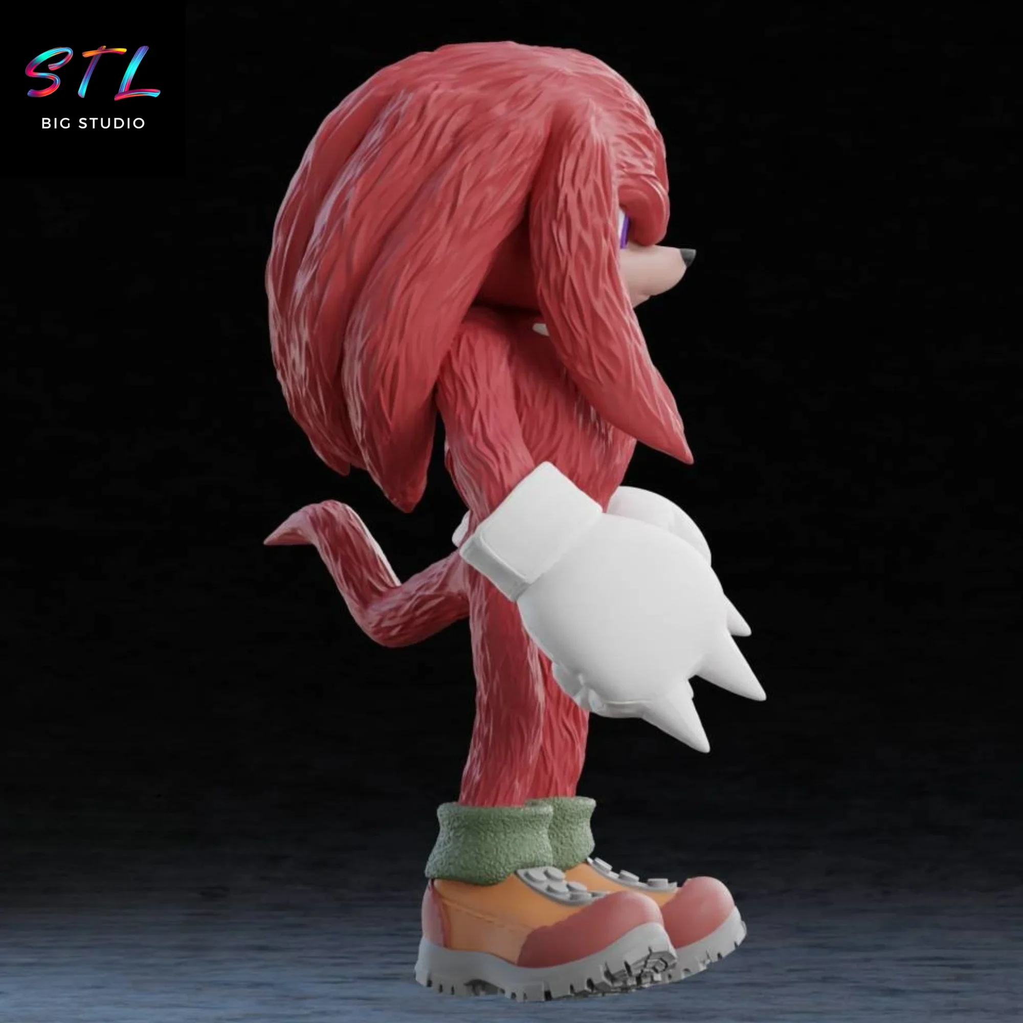stl knuckles impresion 3d figura sonic stl knuckles impresion 3d figura sonic