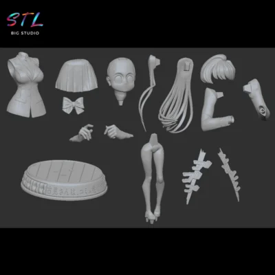 stl komi-san no puede comunicarse figura impresion 3d