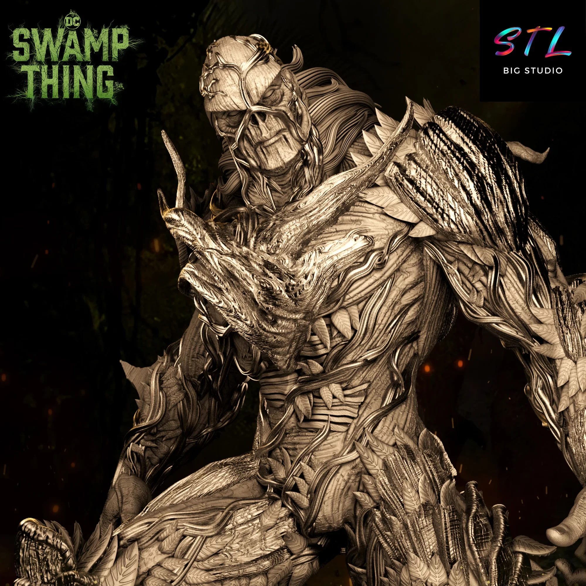 stl la cosa del pantano figura para imprimir 3d stl la cosa del pantano figura para imprimir 3d