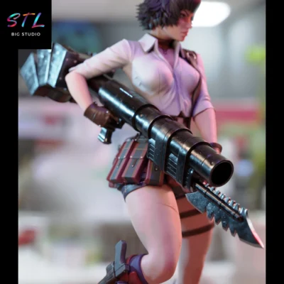 stl lady devil may cry figura impresion 3d