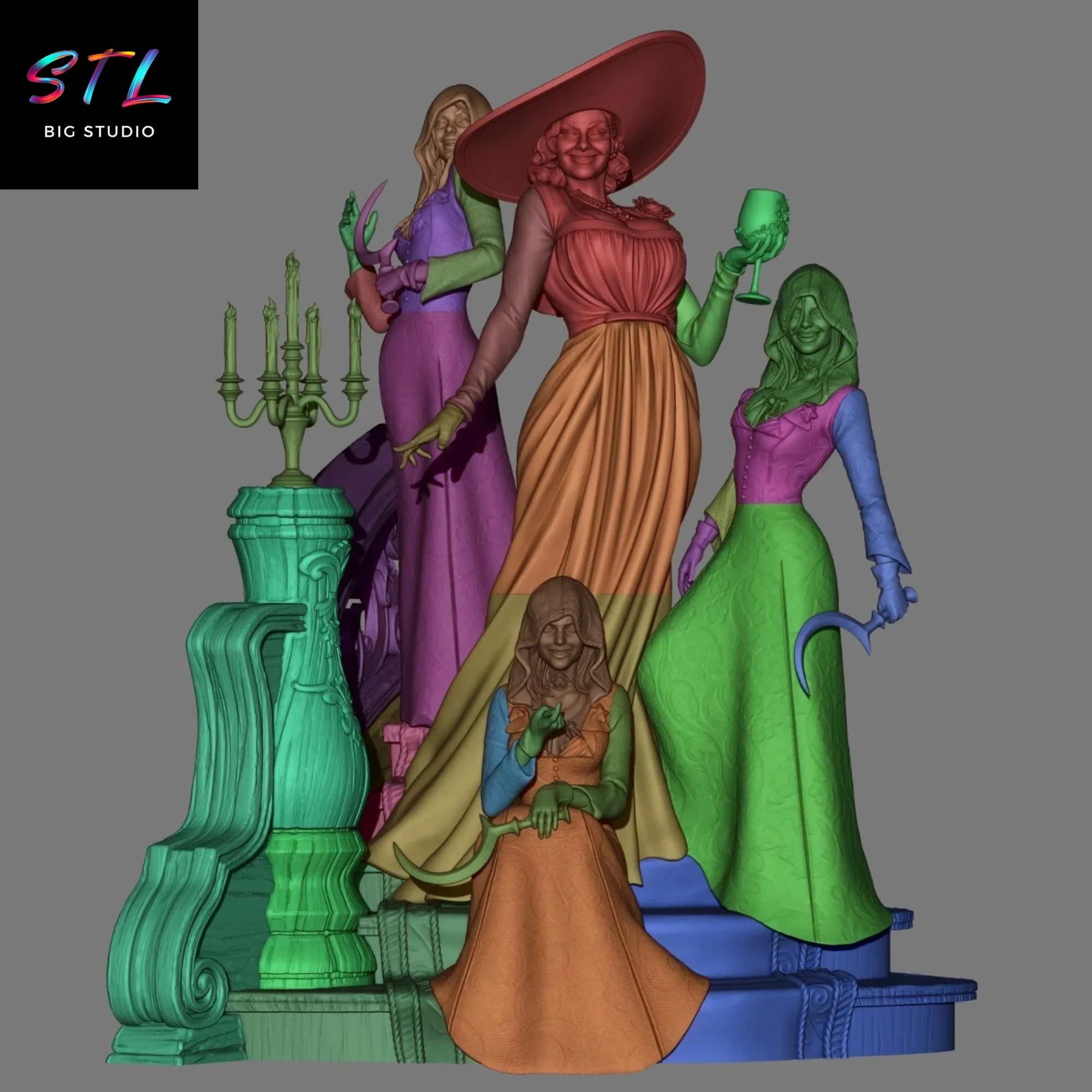 stl lady dimitrescu impresion 3d resident evil village stl lady dimitrescu impresion 3d resident evil village