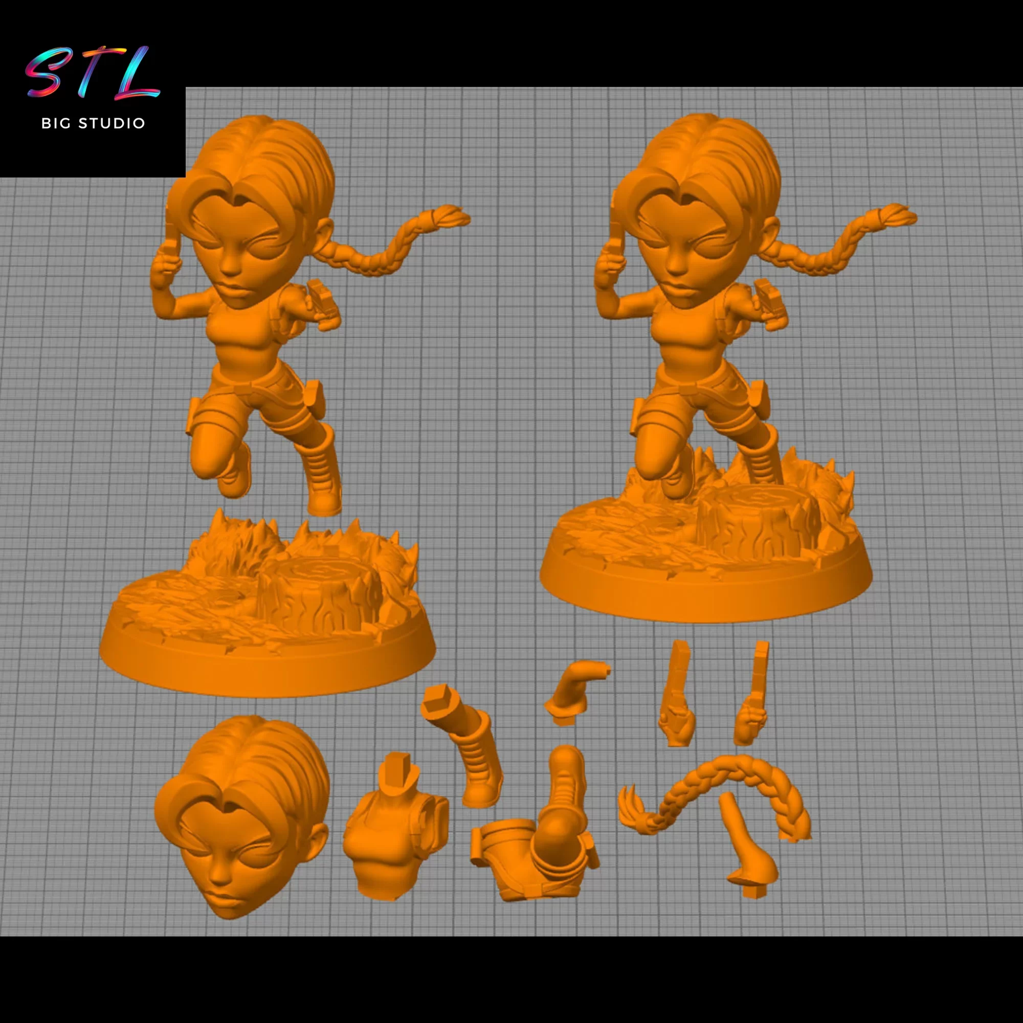 stl lara croft chibi tomb raider stl lara croft chibi tomb raider