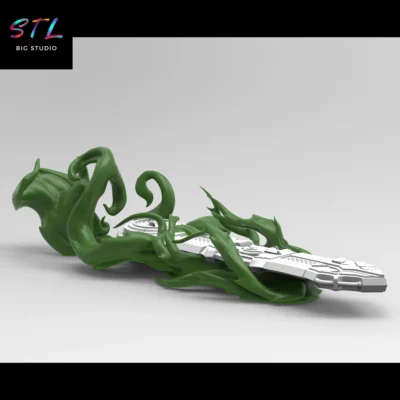 stl league of legends ekko figura impresion 3d