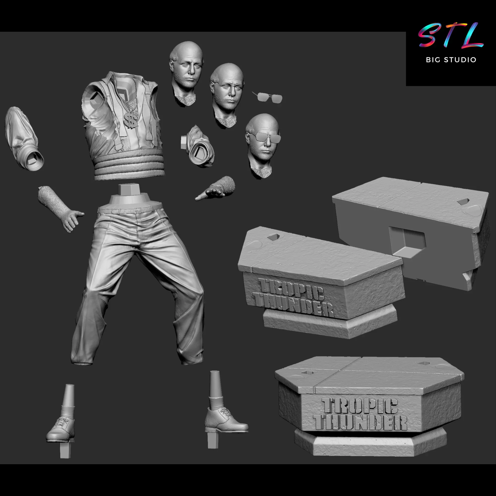 stl les grossman tropic thunder impresion 3d stl les grossman tropic thunder impresion 3d