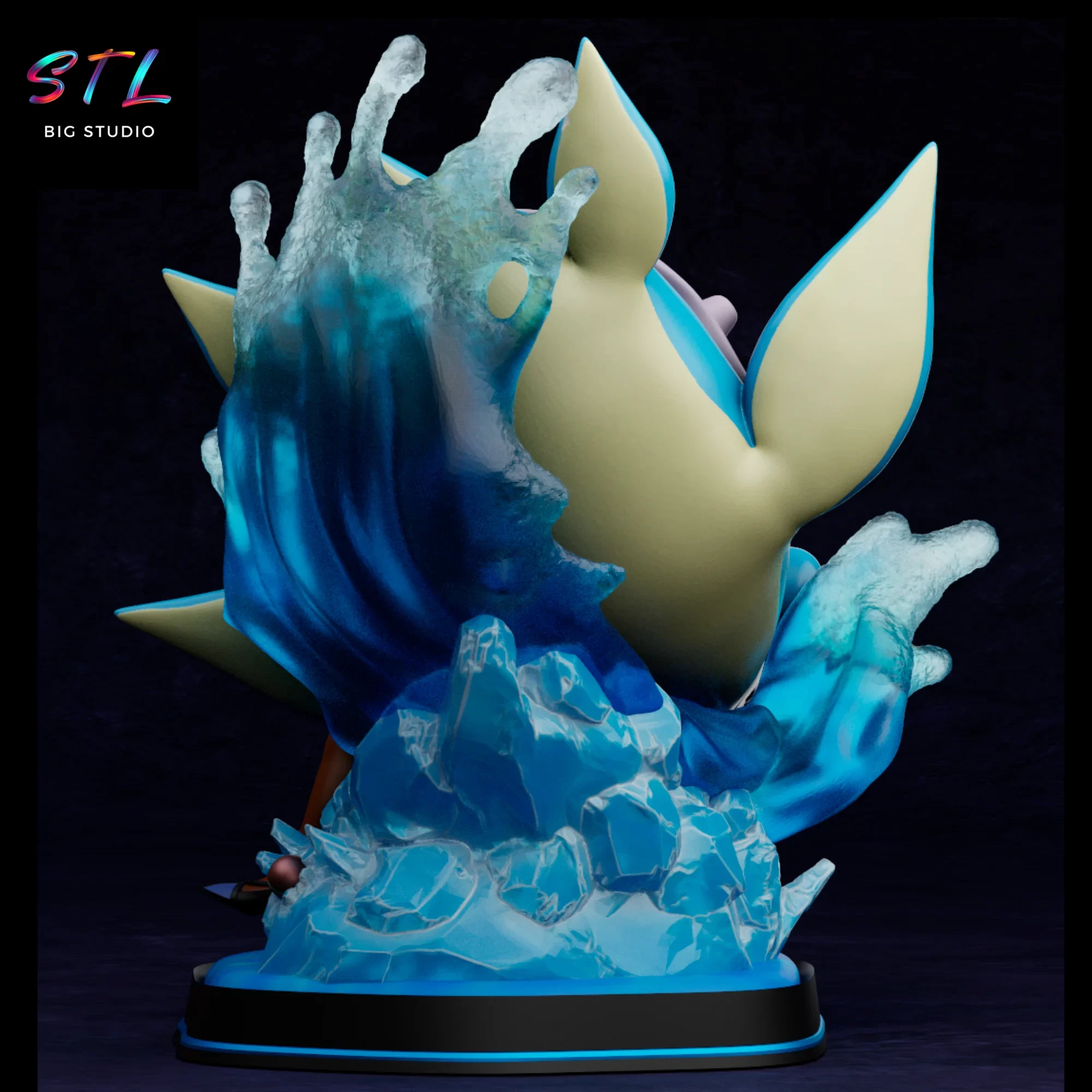 stl lorelei lapras pokemon diorama imprimir 3d