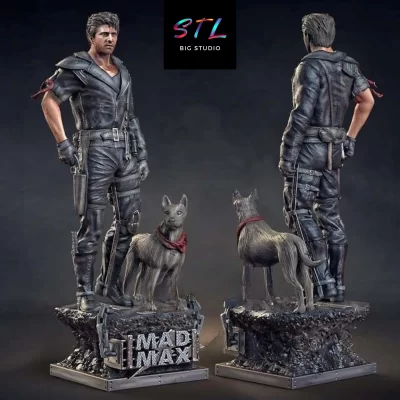 stl mad max guerrero de la carretera figura impresion 3d