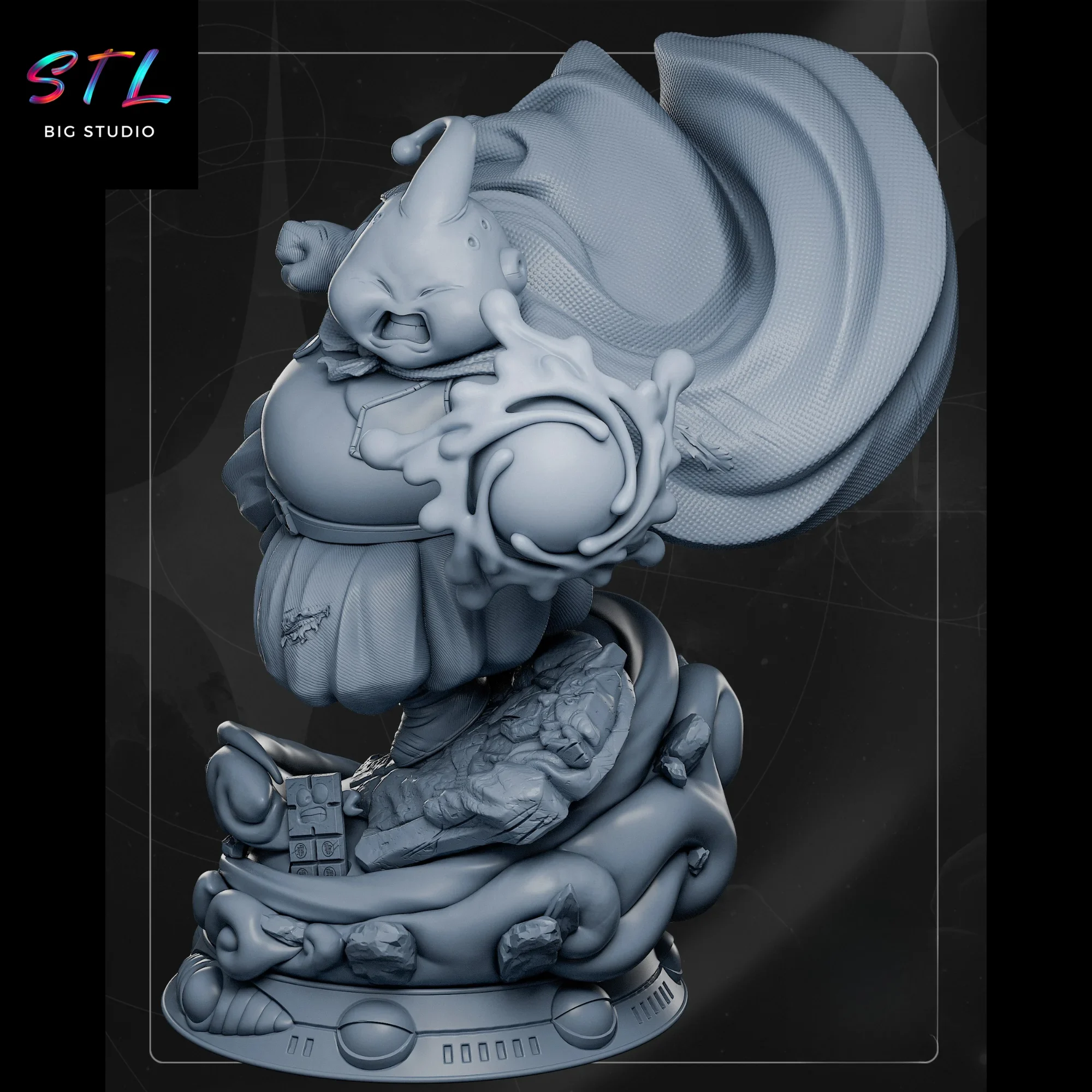 stl majin buu figura dragon ball z para impresion 3d stl majin buu figura dragon ball z para impresion 3d