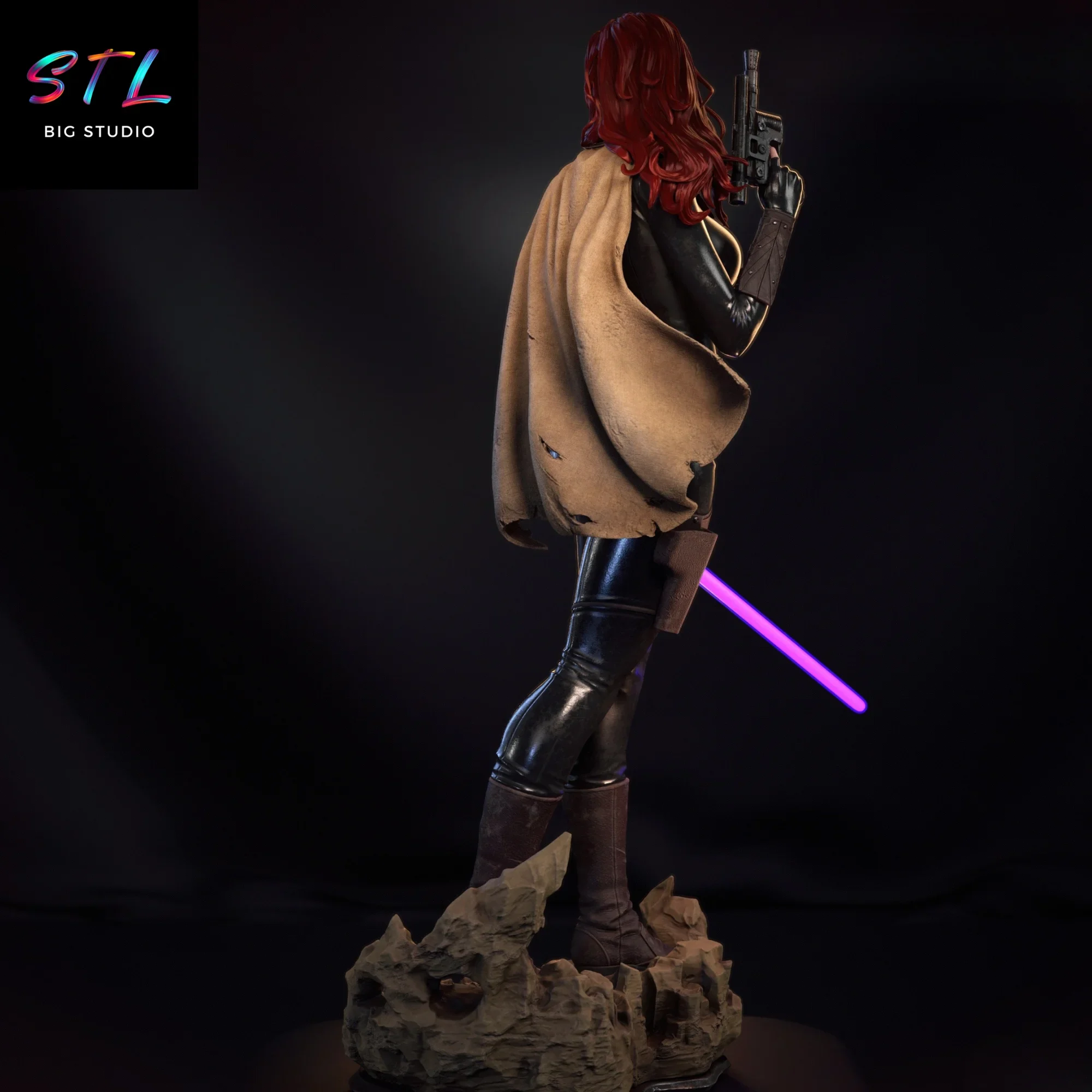 stl mara jade star wars figura para impresion 3d stl mara jade star wars figura para impresion 3d