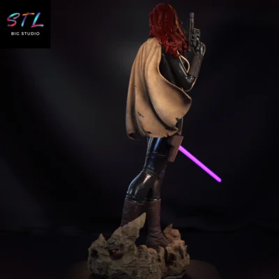 stl mara jade star wars figura para impresion 3d