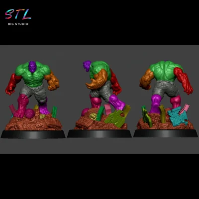 stl marvel figura hulk para imprimir en 3d
