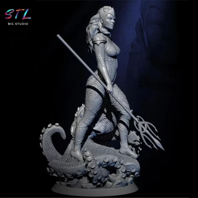 stl mera aquaman dc imprimir 3d