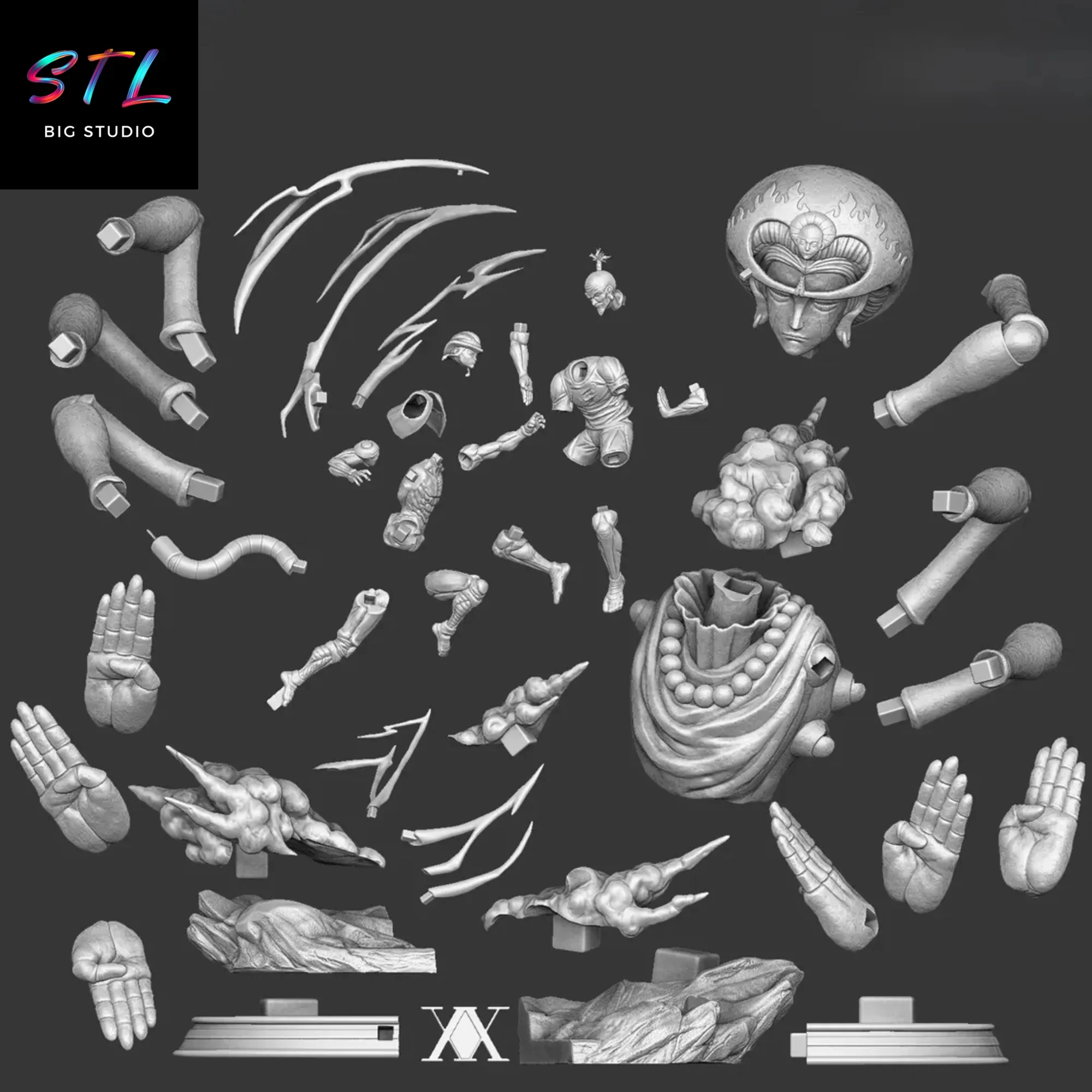 stl meruem vs netero hunter x hunter diorama 3d stl meruem vs netero hunter x hunter diorama 3d