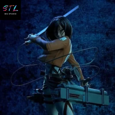 stl mikasa ackerman 3d print