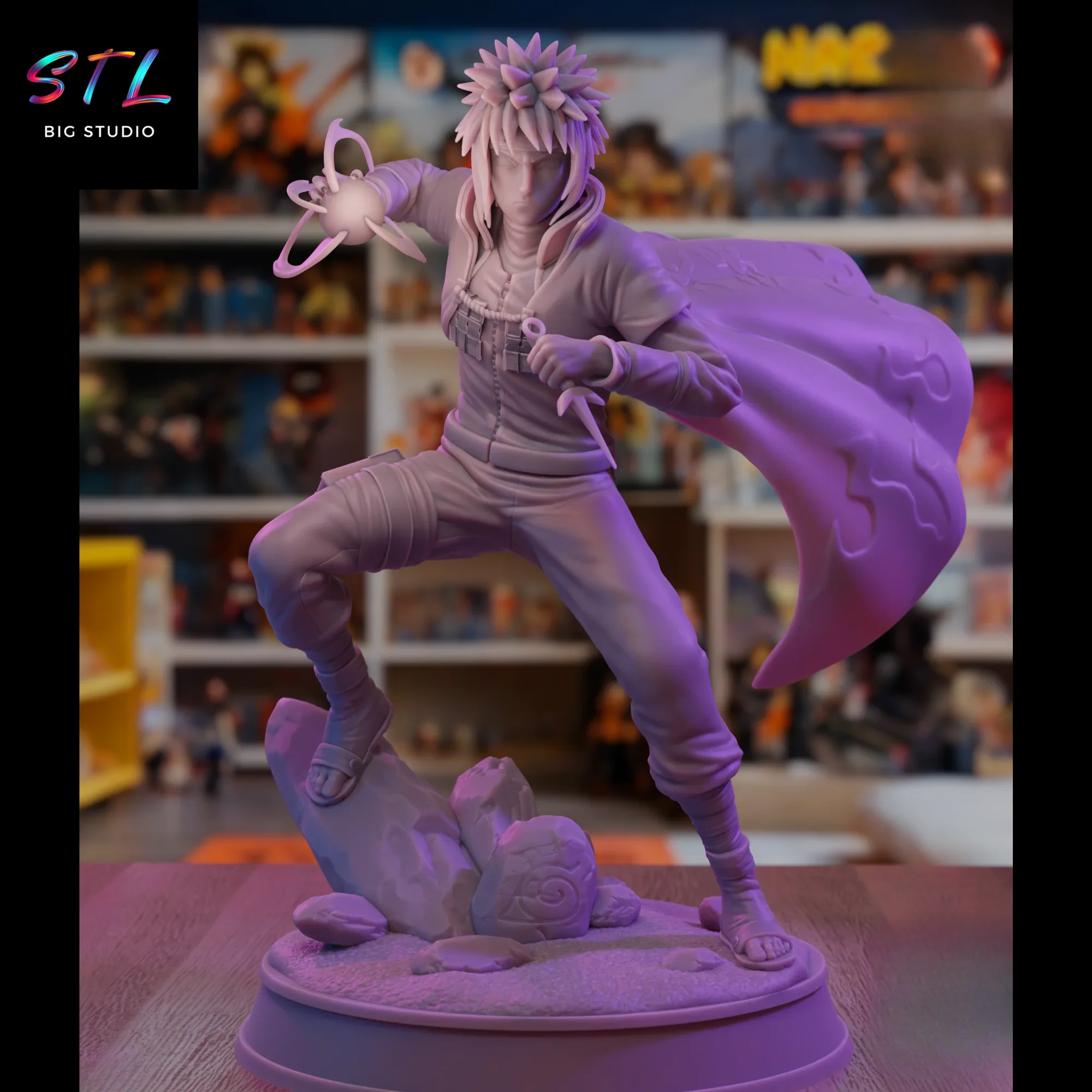 stl minato namikaze impresion 3d naruto stl minato namikaze impresion 3d naruto