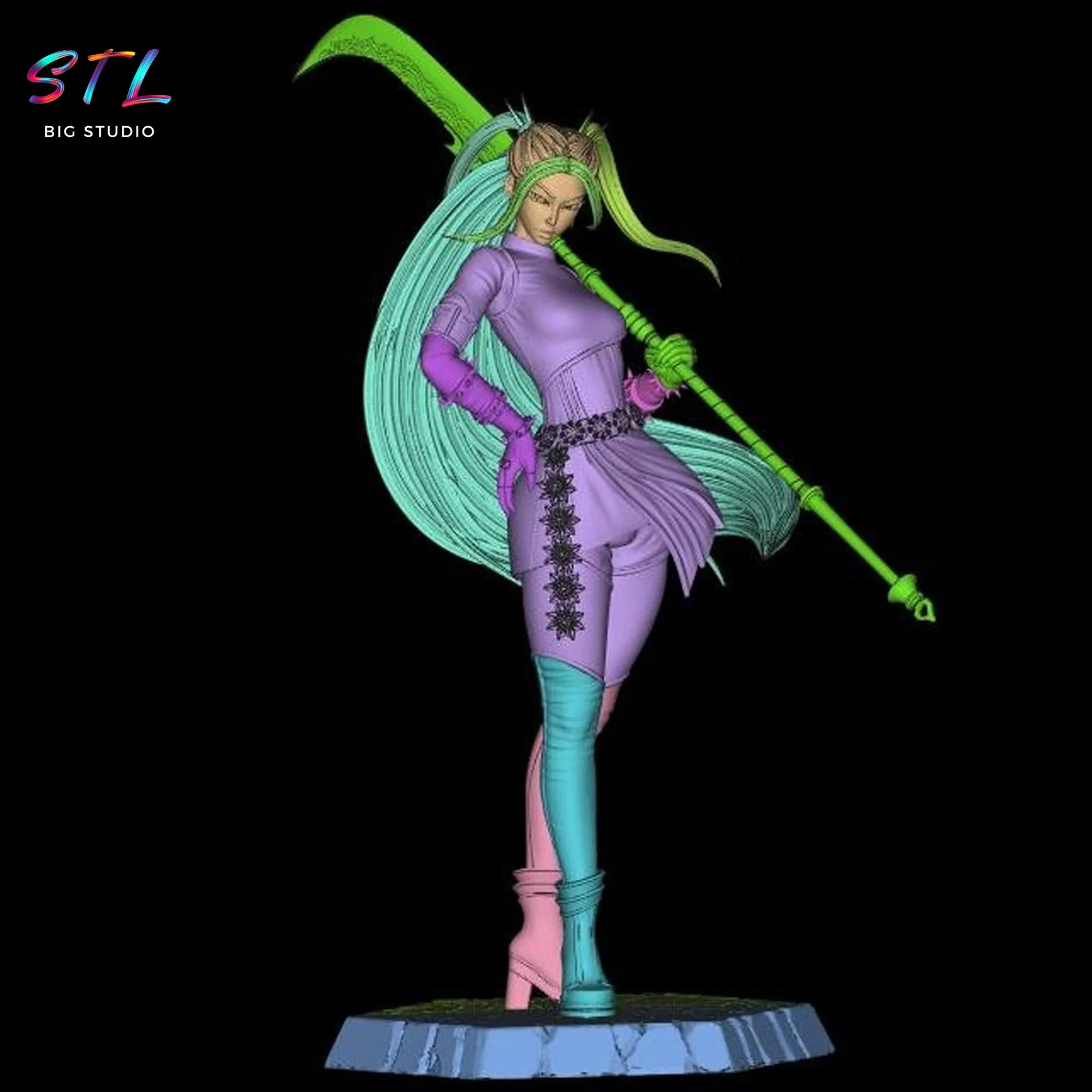 stl mira k-pop demon hunters figura impresion 3d stl mira k-pop demon hunters figura impresion 3d
