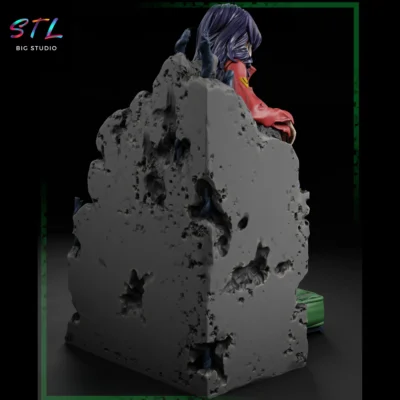 stl misato katsuragi evangelion figura impresion 3d
