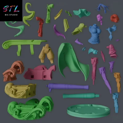 stl miss fortune lol figura impresion 3d