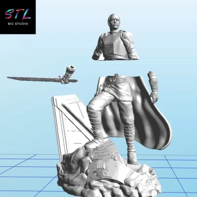 stl moff gideon star wars impresion 3d