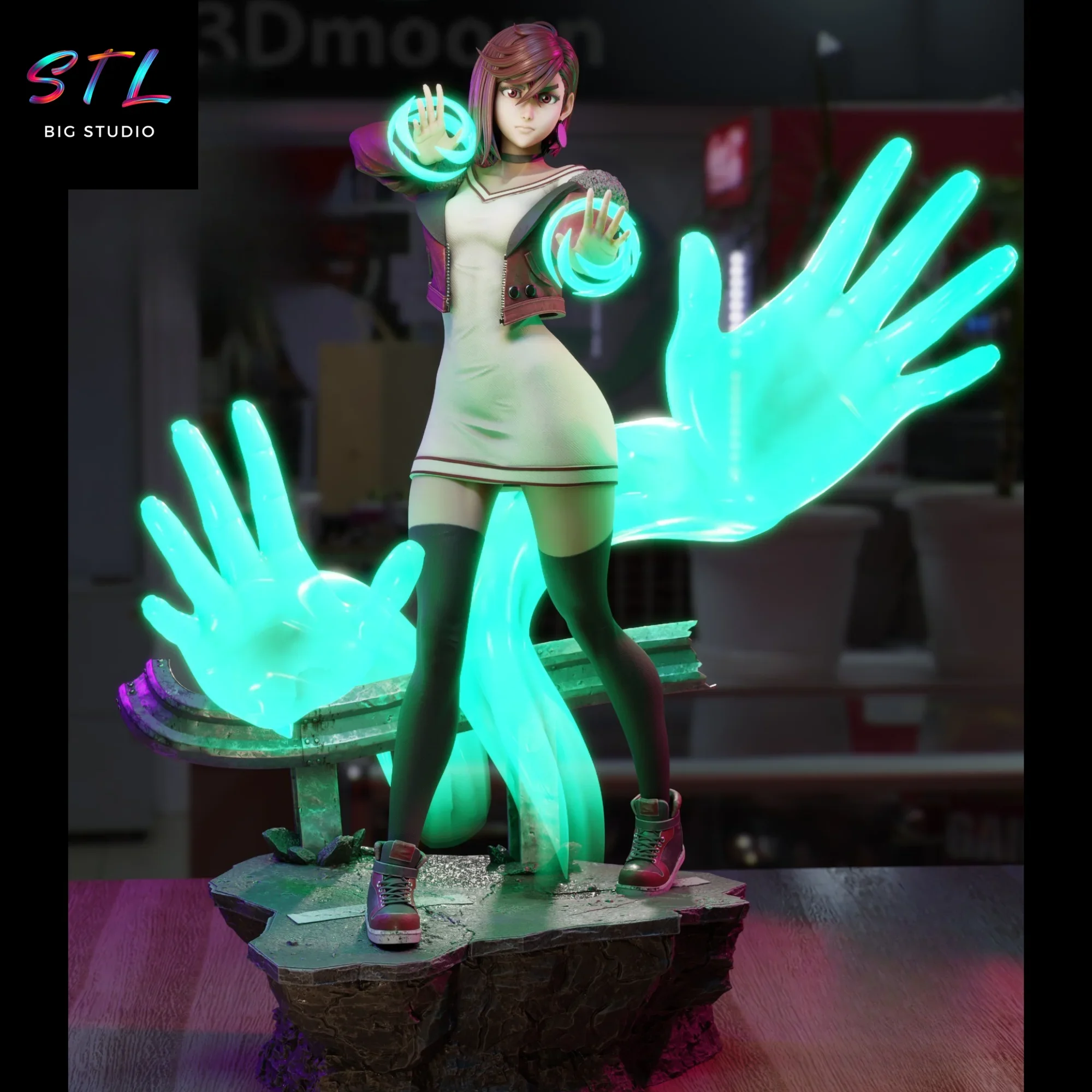 stl momo ayase dan da dan figura impresion 3d stl momo ayase dan da dan figura impresion 3d