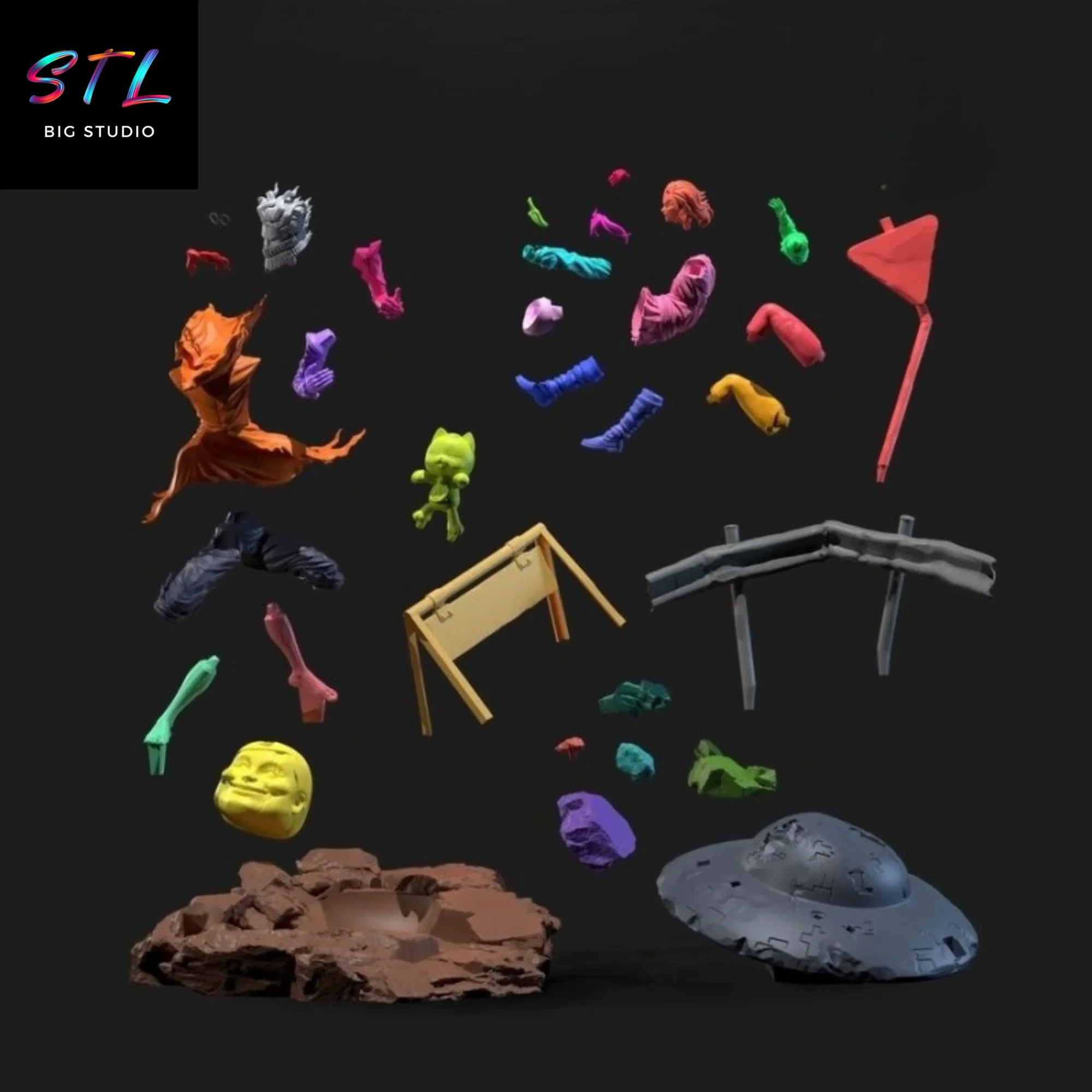 stl momo ayase y okarun diorama dan da dan impresion 3d stl momo ayase y okarun diorama dan da dan impresion 3d