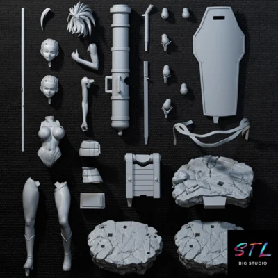 stl momo yaoyorozu figura my hero academia impresion 3d