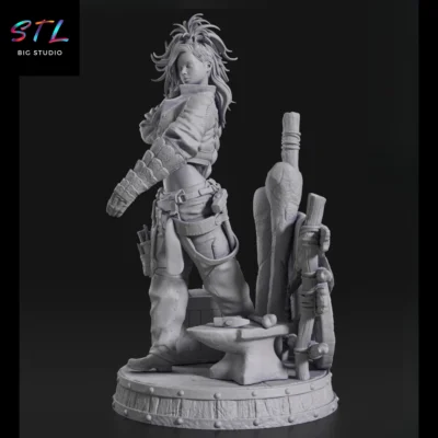 stl monster hunter wilds impresion 3d figura gemma