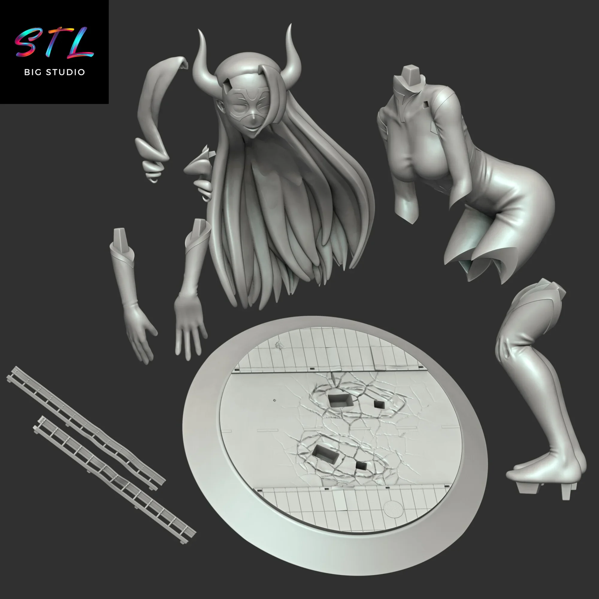 stl mt lady impresion 3d my hero academia stl mt lady impresion 3d my hero academia