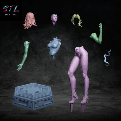 stl mujer invisible impresion 3d sue storm marvel rivals